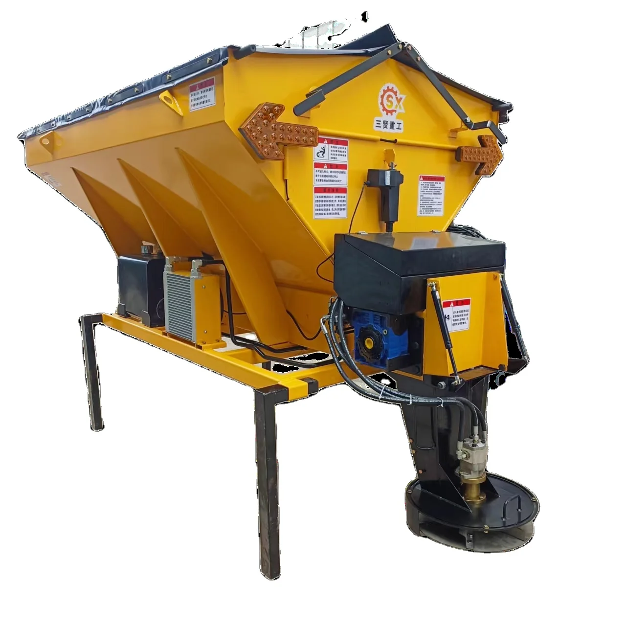Snow melting spreader Salt spreader Road snow melting machine