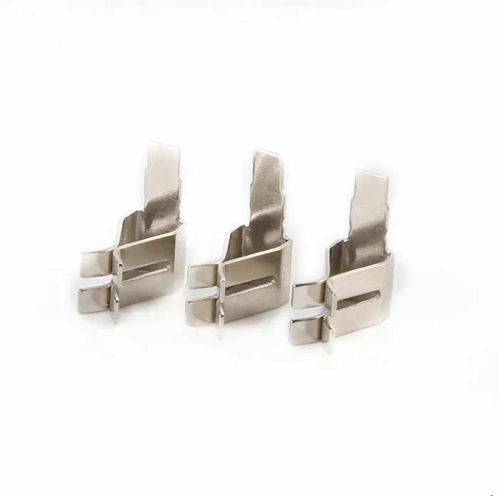 Custom Metal Stamping Sheet Products Phosphor Copper Battery Terminal Spring Connector Stamped Parts