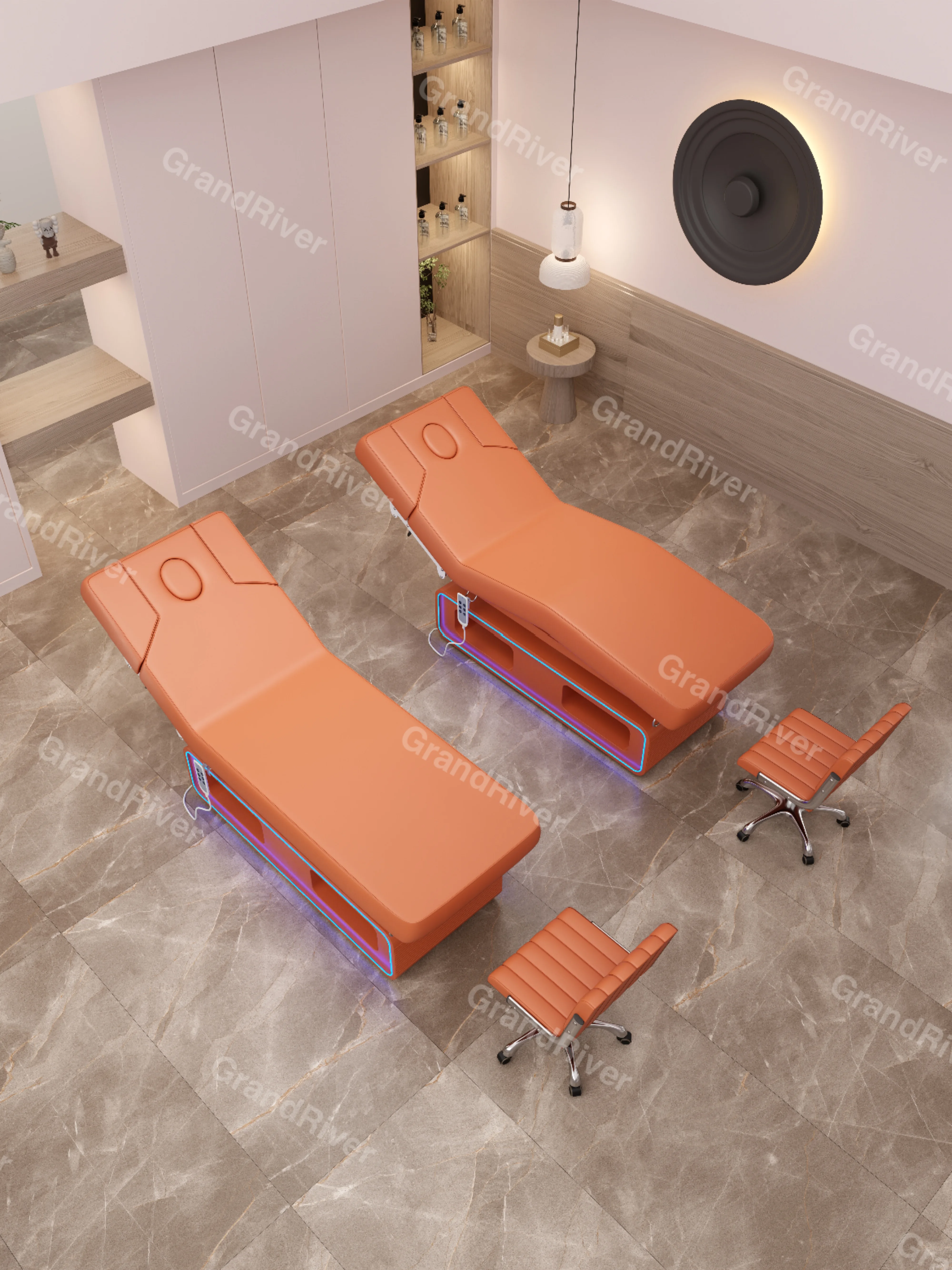 Manufacturer price salon smart facial spa bed chair electric automatic lift 3 4 motor spa electric beauty massage table Bed