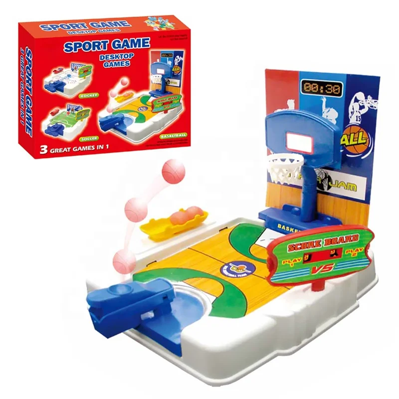 3 в 1 развивающий пластиковый мини-Настольный игровой автомат для игры футбол хоккей баскетбол настольная игра детей
