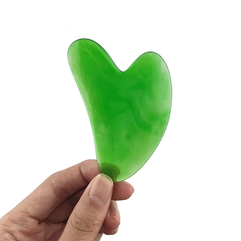 Other Massage Products Plastic body Acrylic rollers set guasha facial massage roller pink resin gua sha