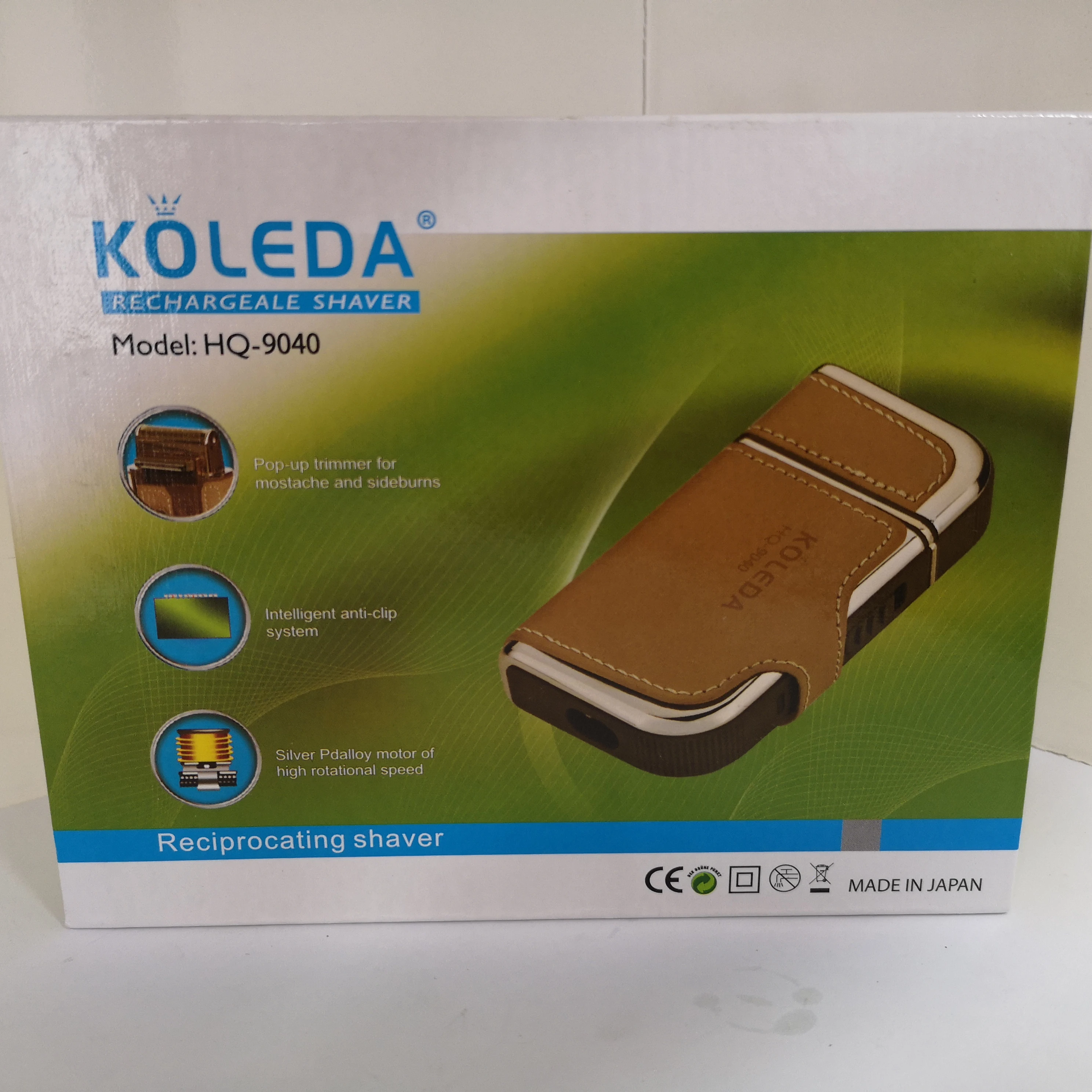  Оригинал KOLEDA HQ-9040 профессиональная перезаряжаемая портативная электрическая бритва с 2 лезвиями японский дизайн