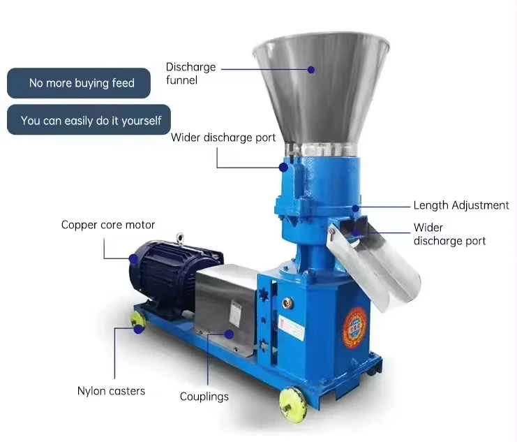 High Quality Pelletizer Making Feed Pellet Machine Mill For Poultry Livestock Granulator Livestock Feed