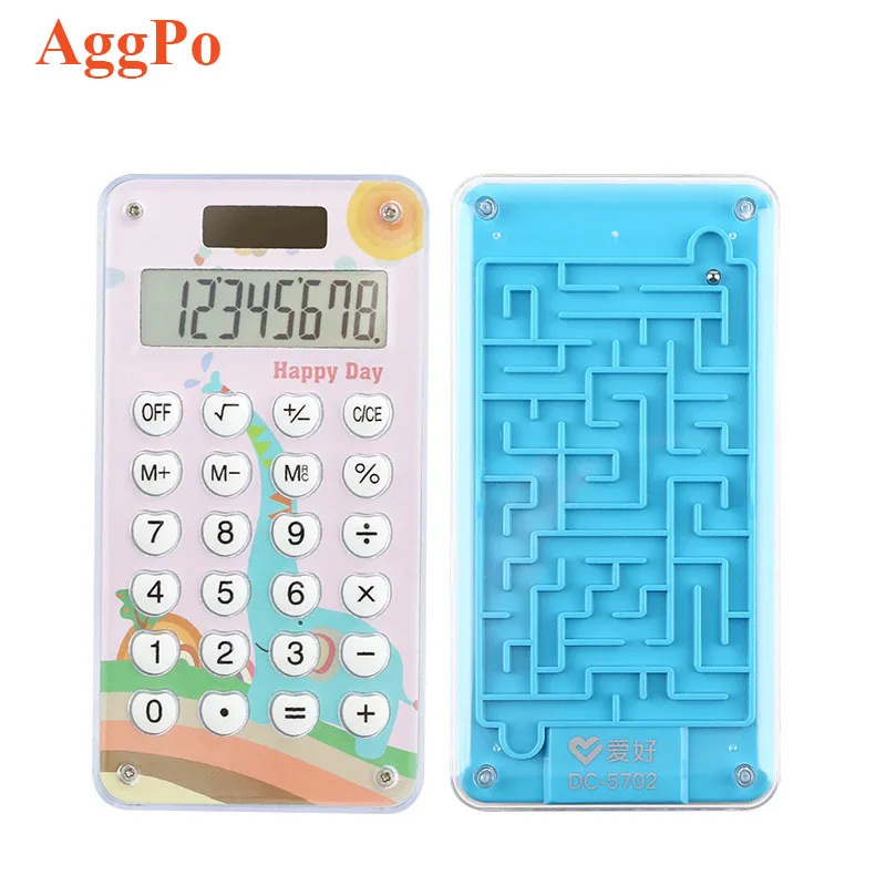 Цветной портативный офисный студенческий милый калькулятор 8-битный маленький настольный специализированный компьютер Универсальная Электроника