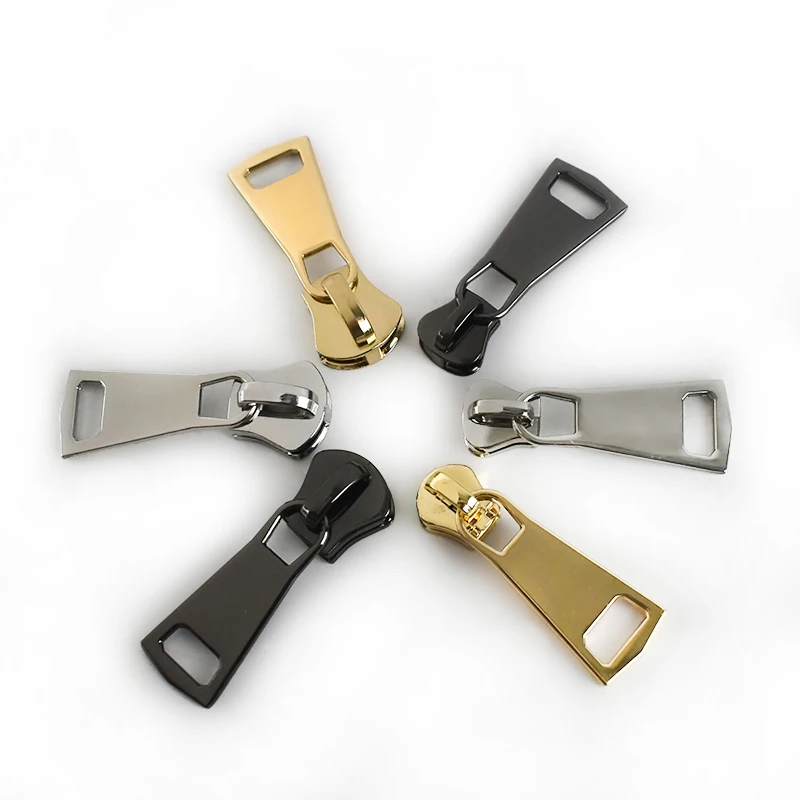 Meetee ZT031 8# 15# Bag Fashion Zippers Accessories Custom Resin Zipper Pulls Zinc Alloy Zipper Slider Head Puller