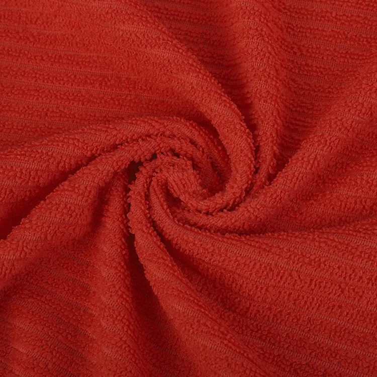 Factory In Bulk Stripe Detailing Towels Microfiber Terry Cloth Fabric In Roll