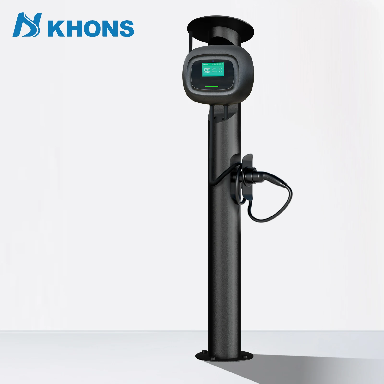 Khons Manufacturer 10kw 250V AC EV Charger Type 1 Sae J1772 Plug Wallbox Fast Electric Vehicle EV Charging Stations