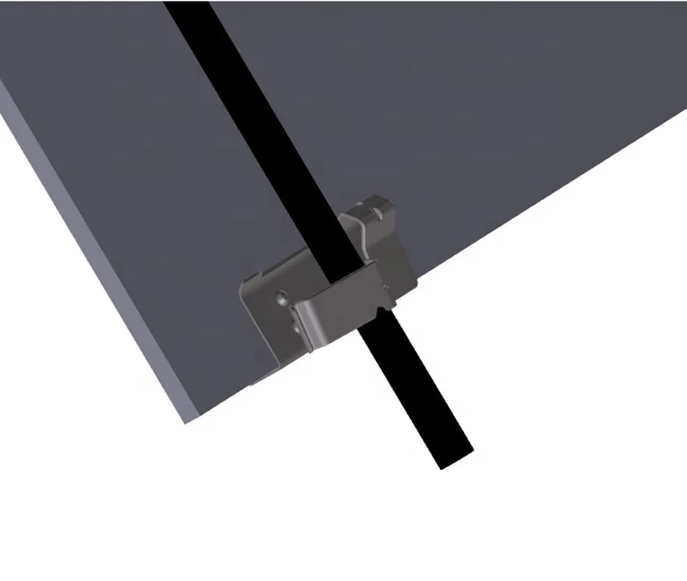 Stainless Steel Solar Cable Clip For Frameless Panel Cable Installation