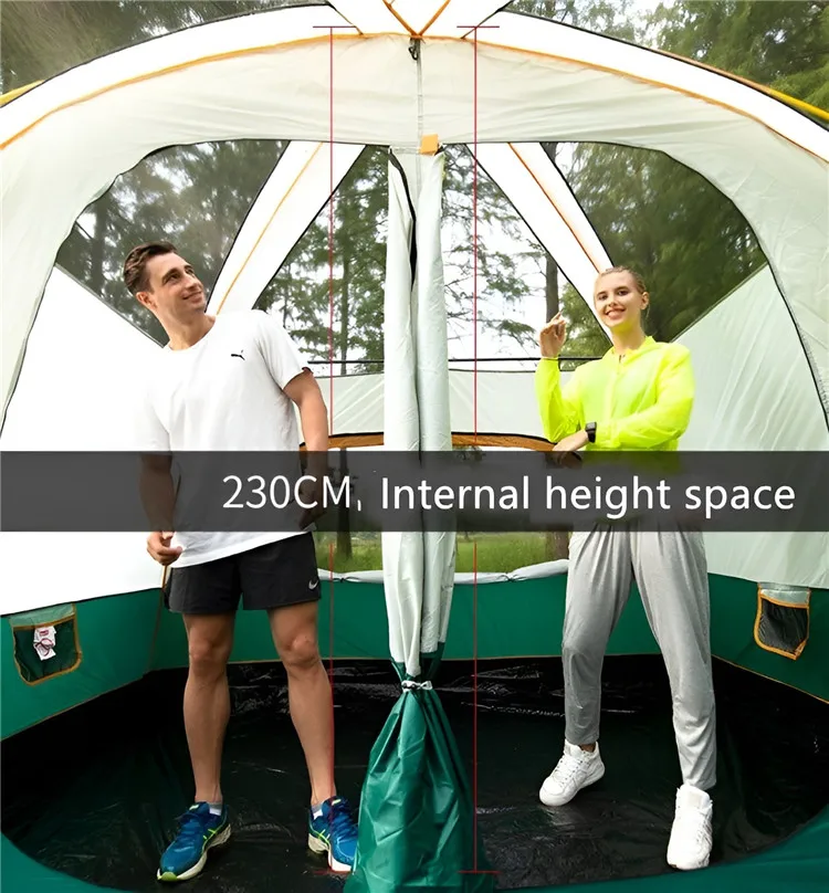 High quality best affordable luxury outdoor big family heavy duty folding camping tent price tents for camping