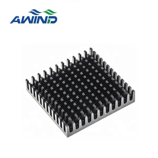 OEM aluimium precision extrusion led strip heatsink industrial light heat sink tube 50x50 for power supply