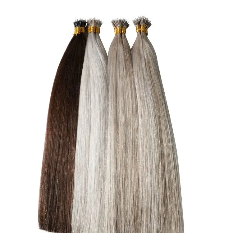 Wholesale Price 12A Top Grade Unprocessed Hair Micro Beads Nano Ring Pre Bonded Human Hair Extension