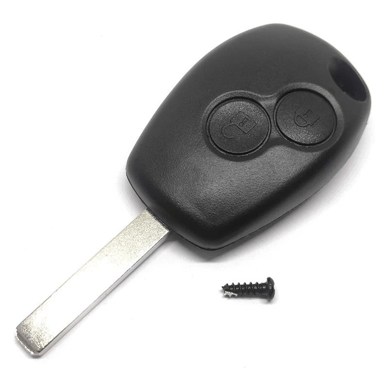 Remote Key Shell For R-enault Duster Clio DACIA 3 Twingo Logan Sandero Modus For N-issan 2 Buttons Car Alarm Key Case
