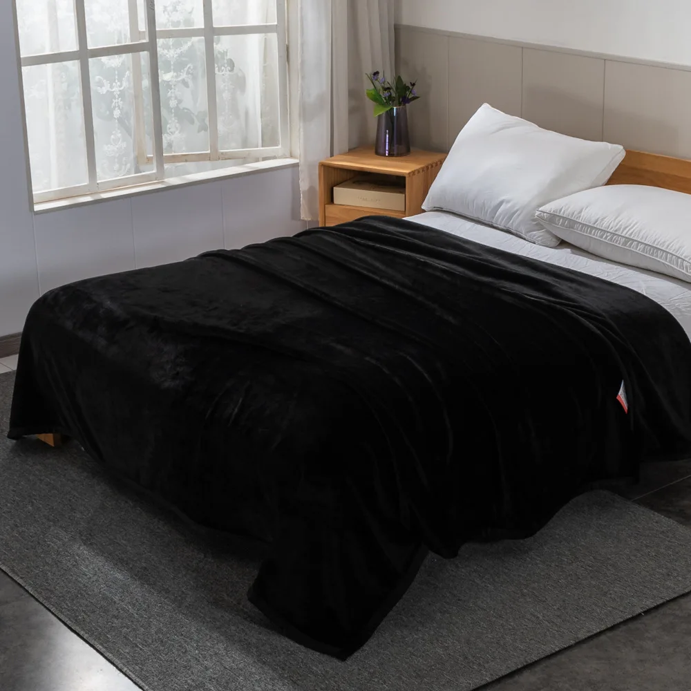 360gsm Thickened Custom Fleece Throw Blankets Luxury Decorative Throw Blankets Flannel Fleece Blanket For Couch & Bed