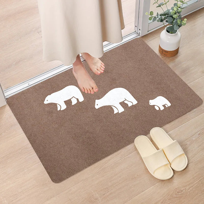 Entrance mat kitchen water-absorbent dirt-resistant non-slip mat bathroom mat can be cut bedroom living room carpet