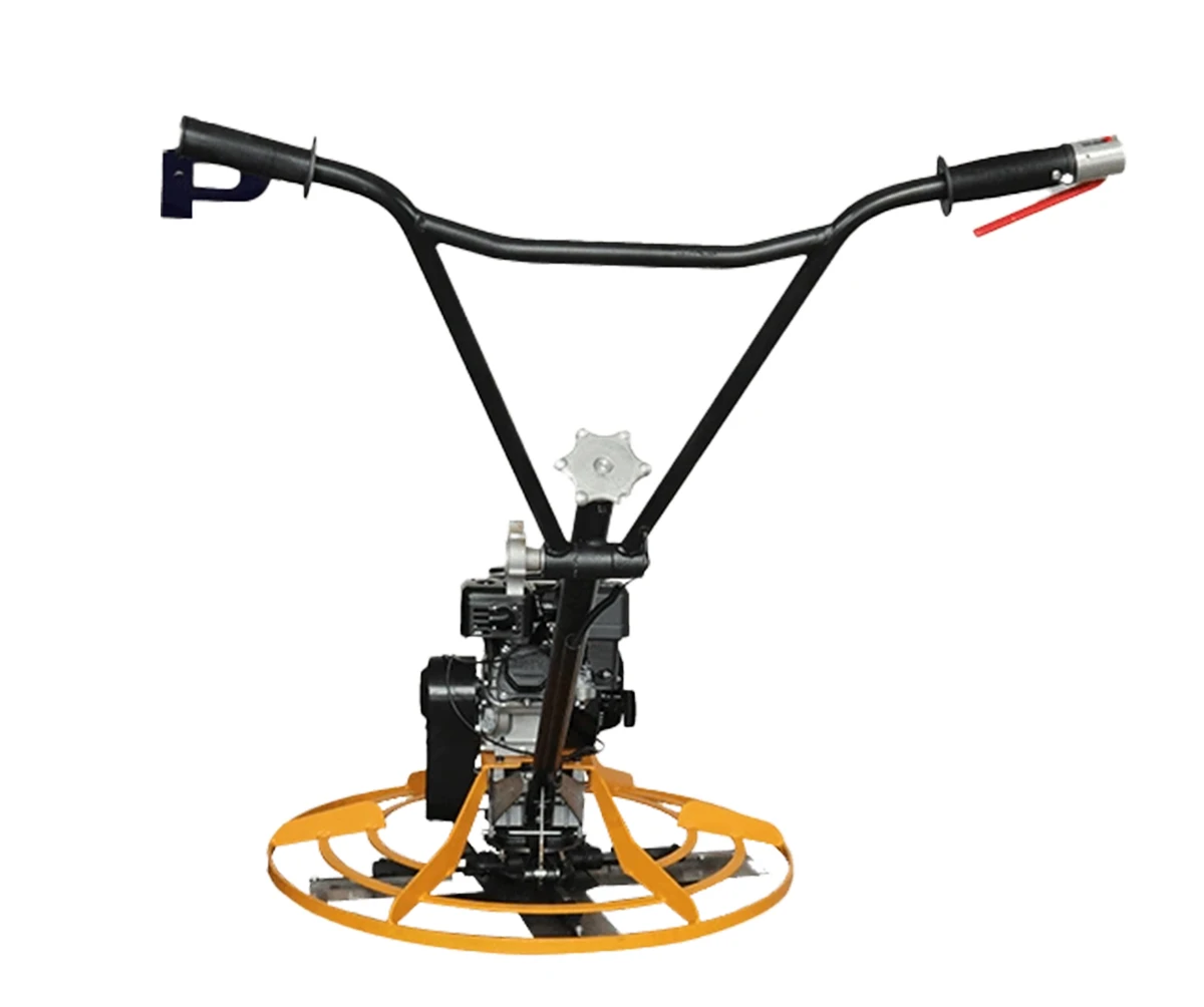 Air-cooled petrol power trowel machine with handle