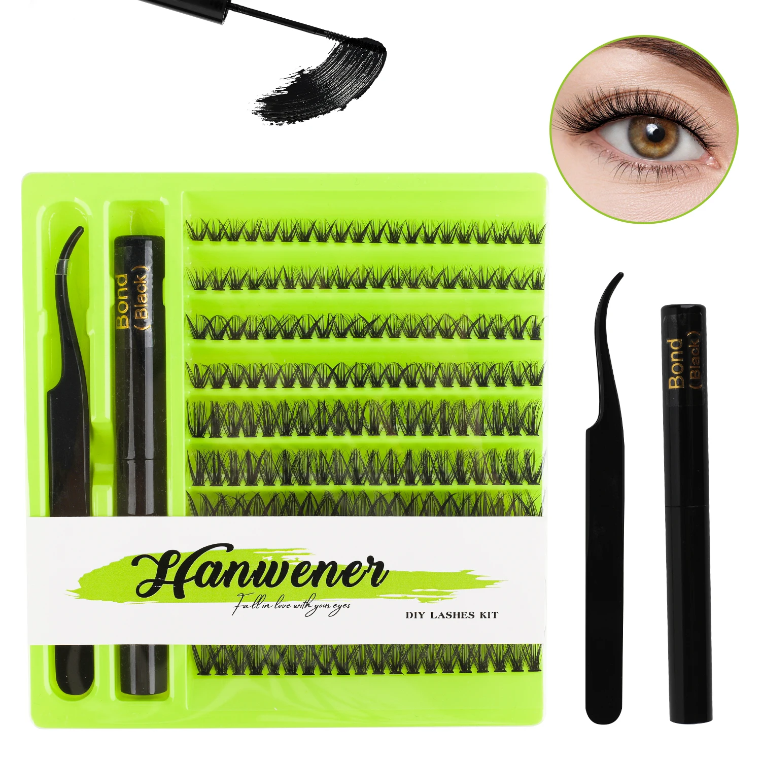 high quality private label magnetic eyelashes and eye liner set  with glue 2023 pen paper box 3d mink kit 10 pairs with glue