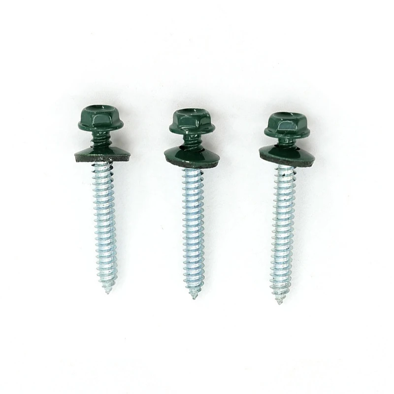 Painted Screws Factory RAL Color painted DIN 6928 Hexagonal Washer Head Self Tapping Screw