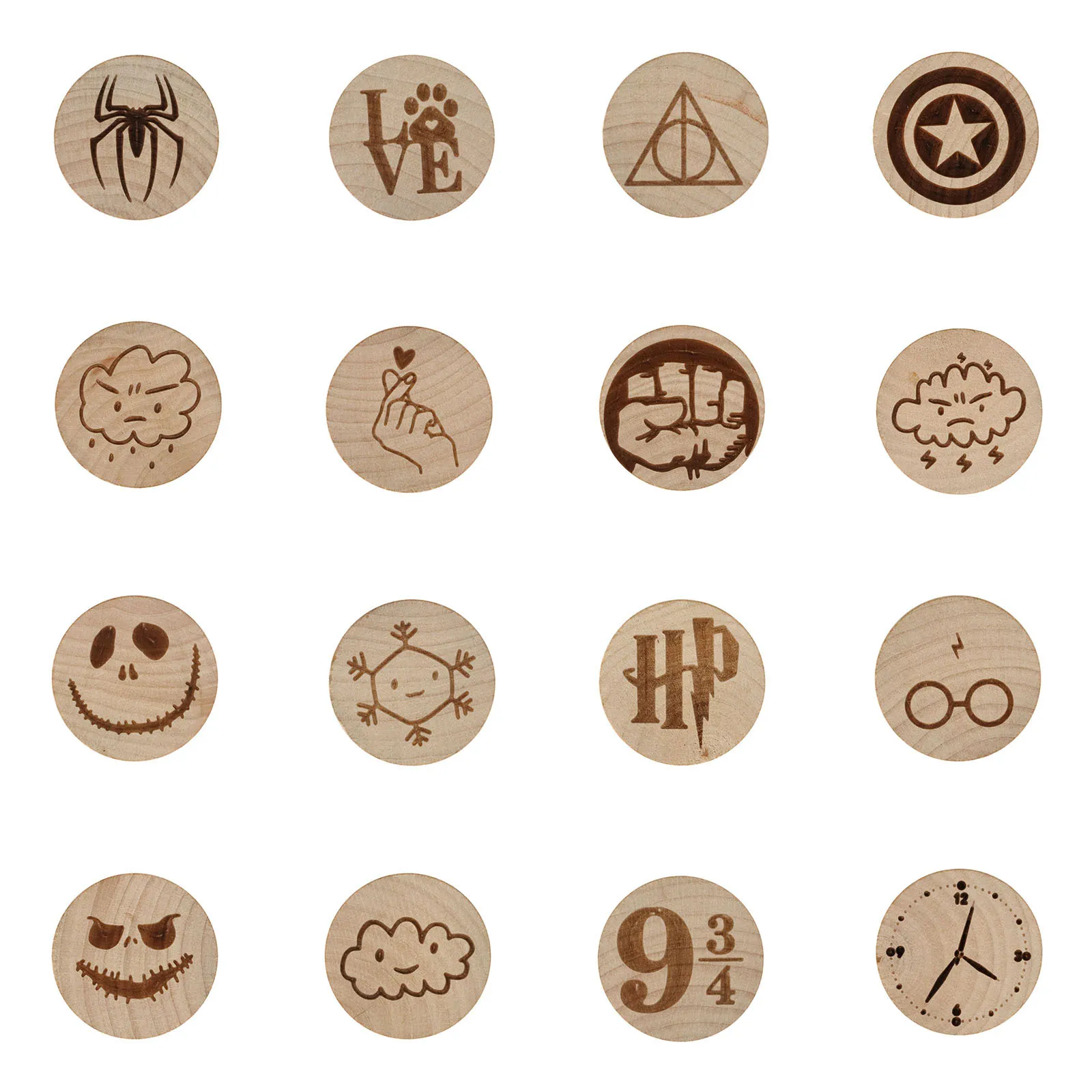 Custom Fridge Magnet Round Wooden Bottle Opener