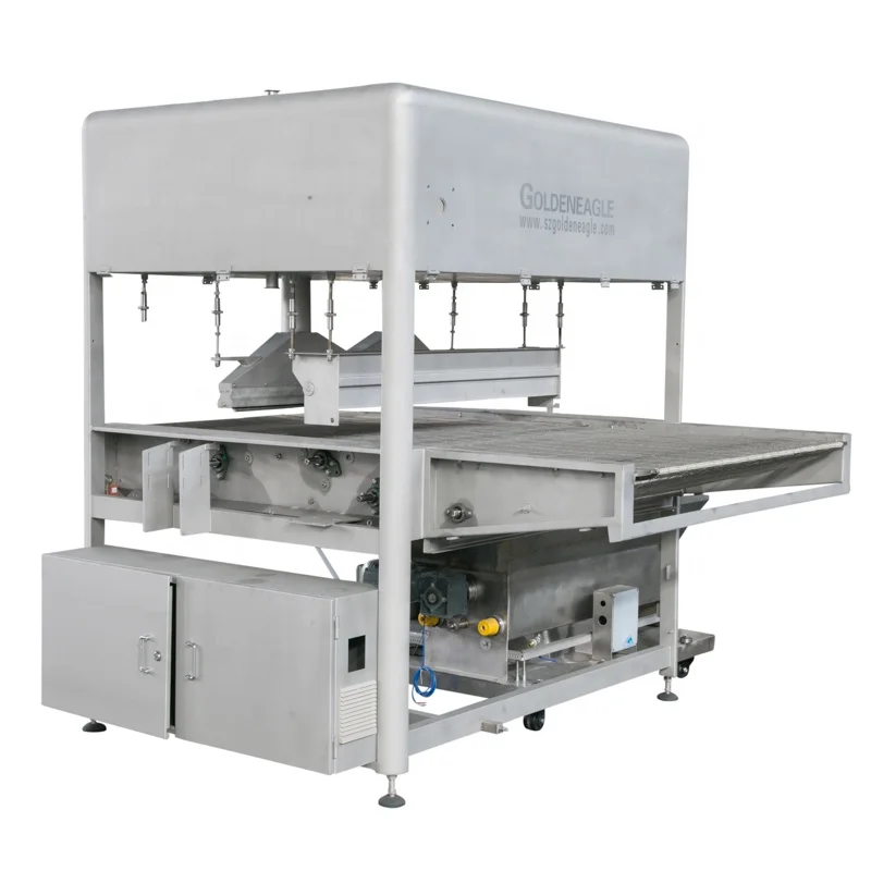 1000MM Automatic Chocolate Enrober With Chocolate Cooling Tunnel