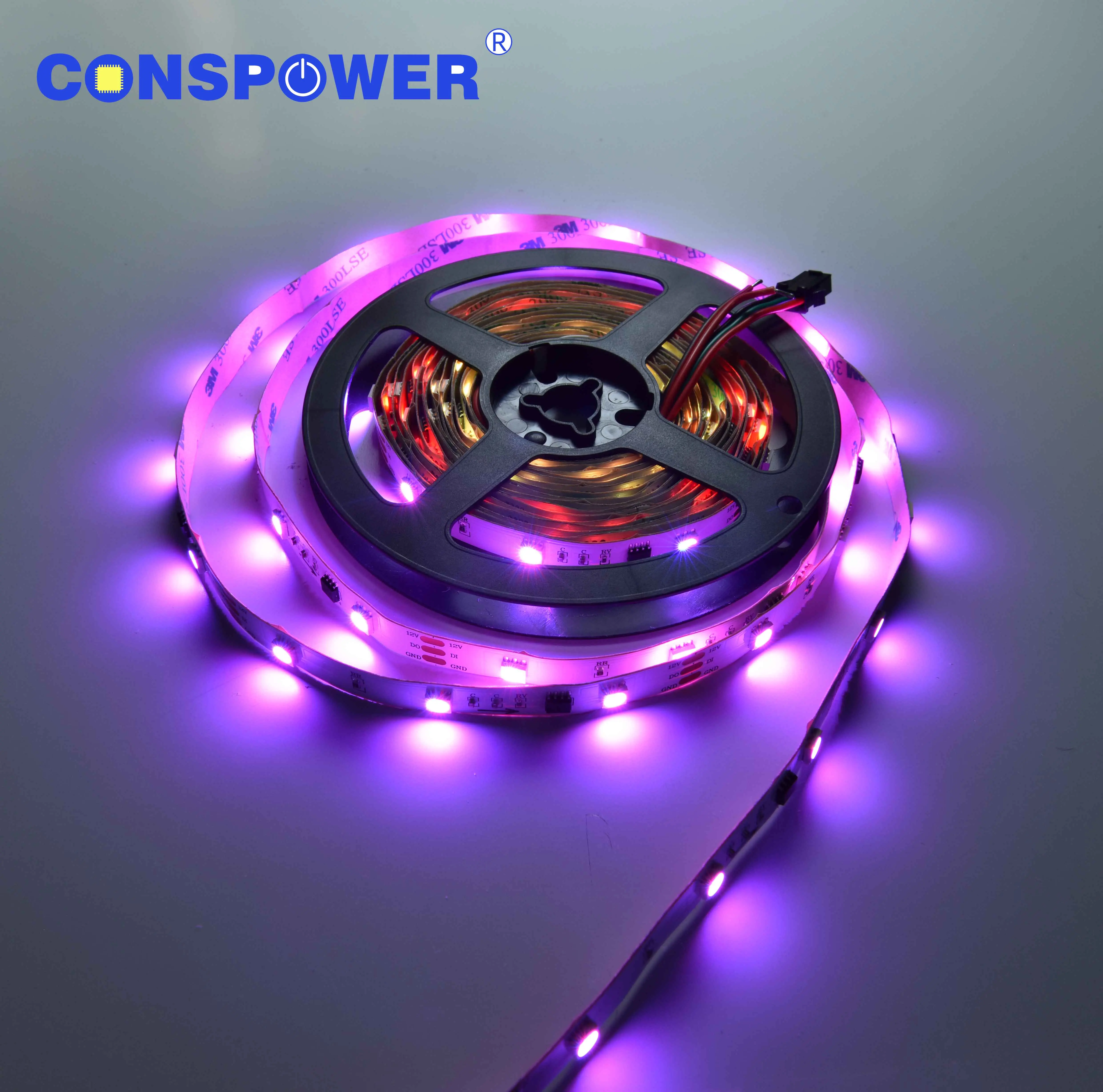 RGB5050 Digital Strip 30LEDS/M WS2811 5050 Color Strip 5050RGB 12V Addressable RGB Led Strip Manufacturer