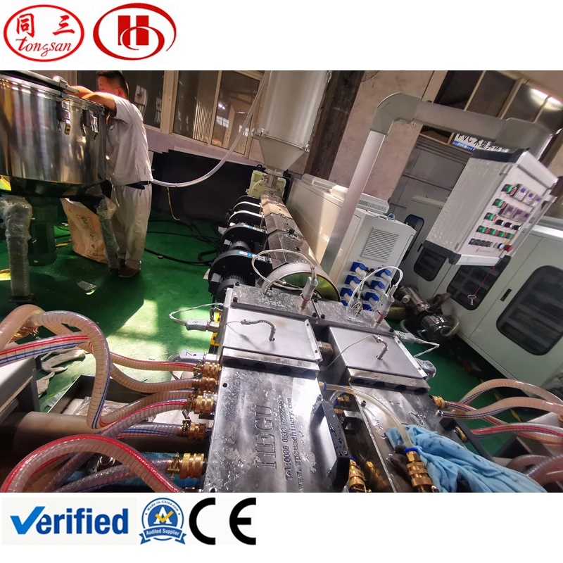 Plastic fence pole making machine using recycled plastic