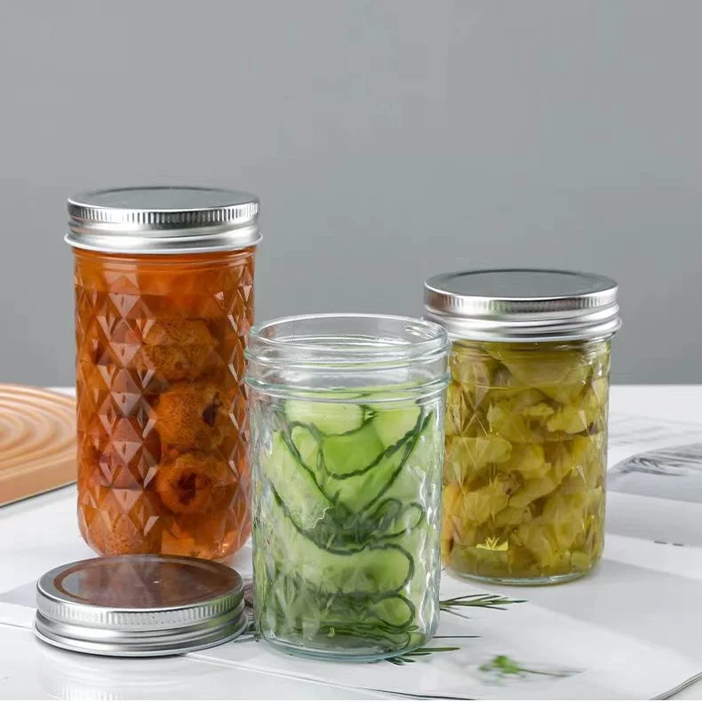 Оптовая продажа стеклянная банка с широким