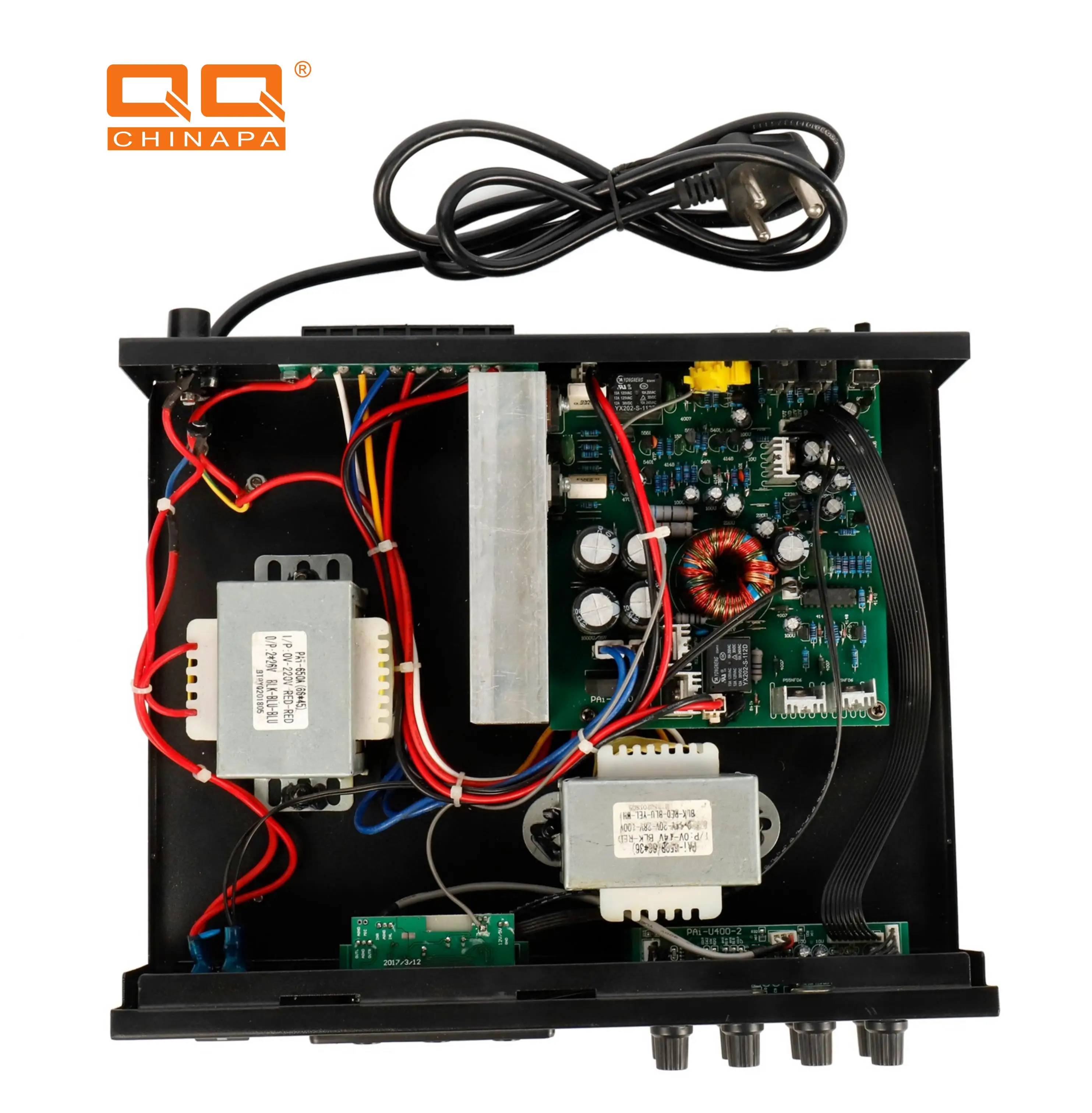 QQCHINAPA 60-1000W High Quality 12 V 24V Car Echo Amplifier Board PA system Premium High Power Home Amplifier