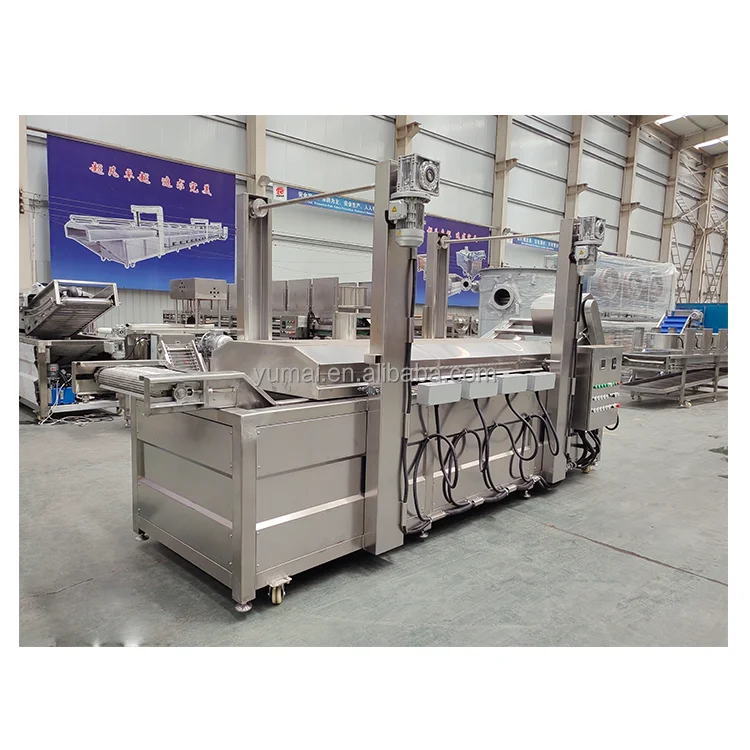 Hot Sale Automatic Continuous Noodle Namkeen Chin Chin Fryer Nuts Soya Bean Cashew Groundnut Peanut Frying Machine