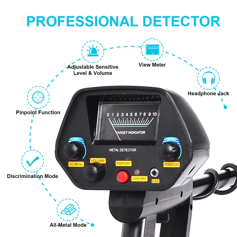 Gold detector MD-4080 metal detector with high sensitivity metal detector
