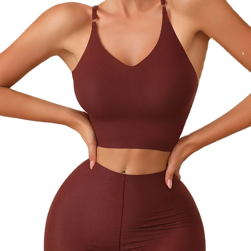 Sharicca Sports Removable Padded Bra And Panty Set Workout Womens Underwear Custom Logo Bra And Shorts Sets