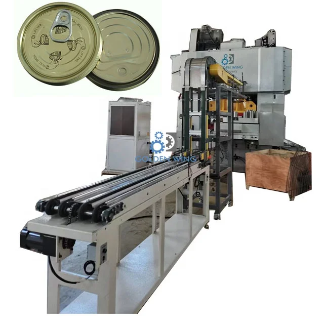 Automatic aluminum eoe lid making machine for beverage cans