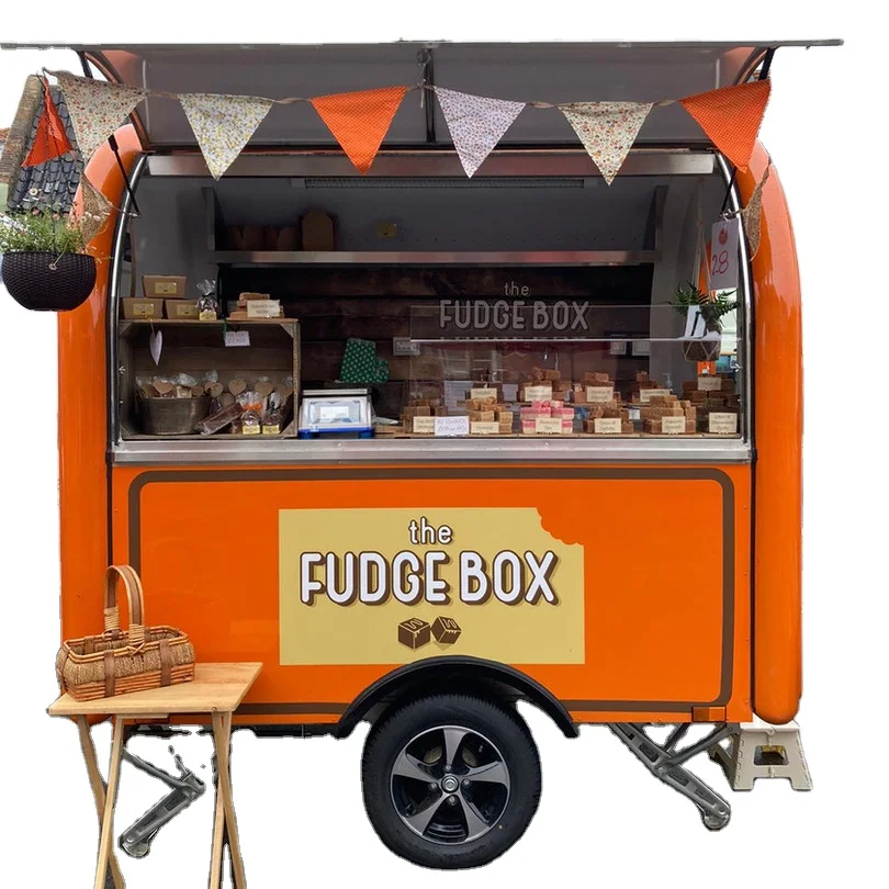 Move Mobile Food Truck Trailer with Full Kitchen Equipment coffee shop mobile cart kiosk