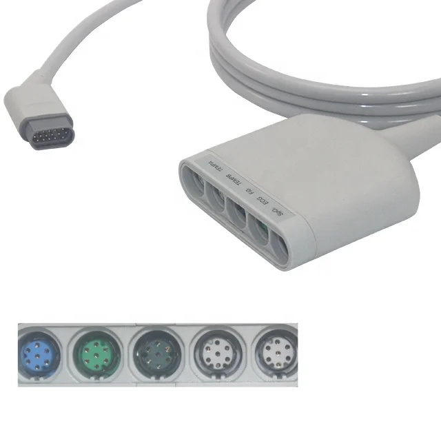 Compatible Drager-Siemens NeoMed pod 5leads 16Pins patient cable multi-Link Trunk Cable