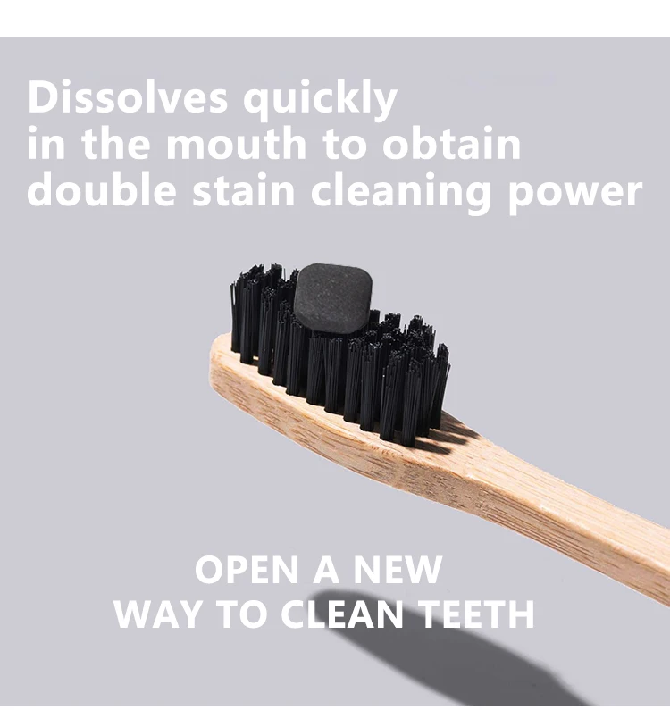 Wholesale Activated Charcoal Toothpaste 30 Pcs Teeth Whitening Powder Tablets Eco-friendly