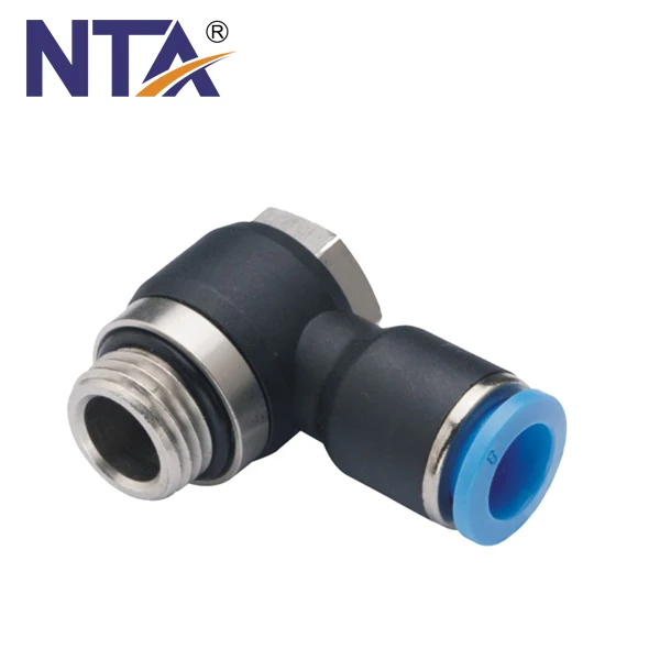 good quality PHF Female Universal Elbow Plastic Push-in Fitting Air Tube Fitting Pneumatic Fittings