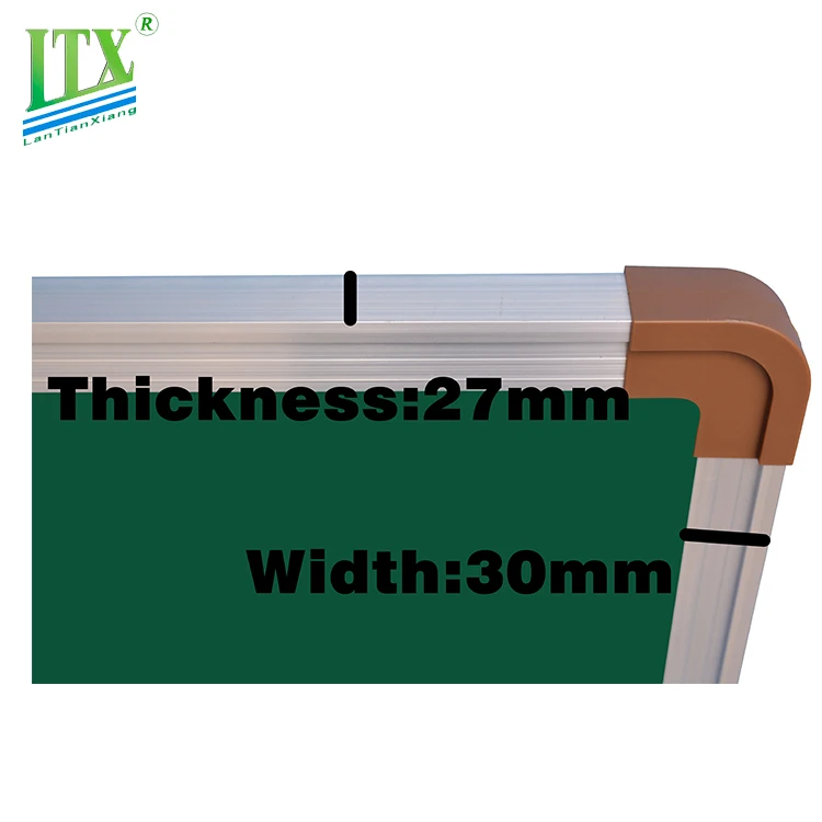 Education Aluminum Frame Teaching Board Customized Wall Hanging Chalk Writing Magnetic Green Board For School