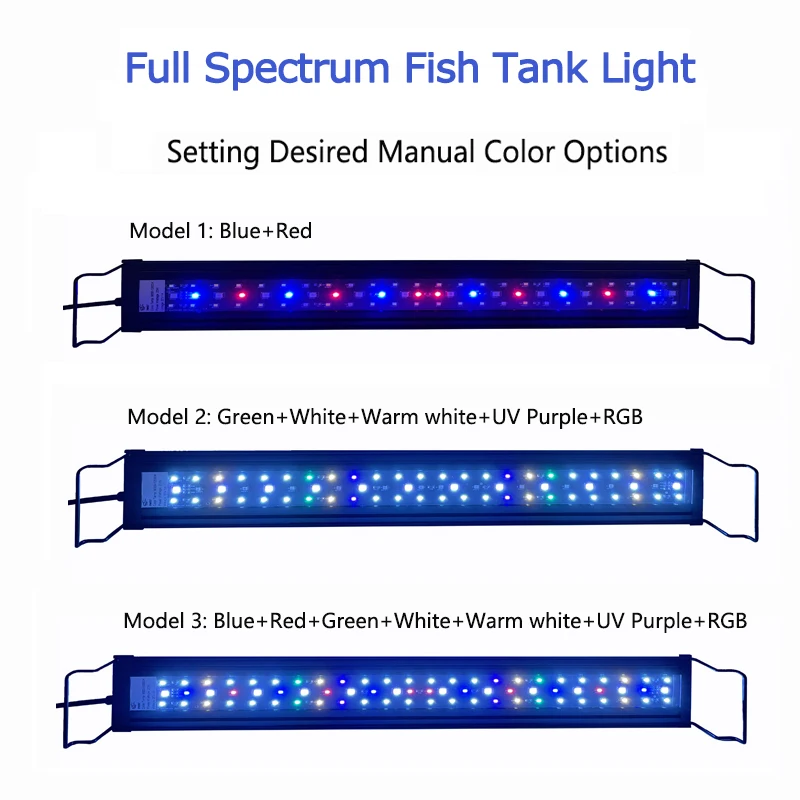 High Quality Aquarium LED Lighting Fish Tank  Fresh Water Aquarium Light Full Spectrum aquarium lights for live plant tank