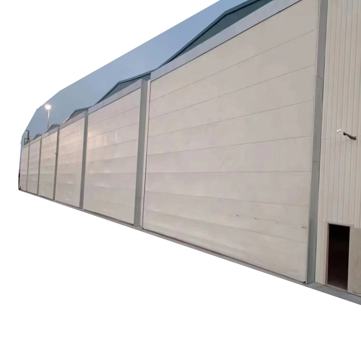 Aircraft Hangar Wind Proof Flexible PVC Gates Large Cabin Warehouse Electrical Automatic External Doors Industrial Fast Folding