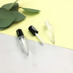 MINI plastic lip gloss pigment glitter containers empty small lip gloss tube cosmetic acrylic clear white lip gloss container