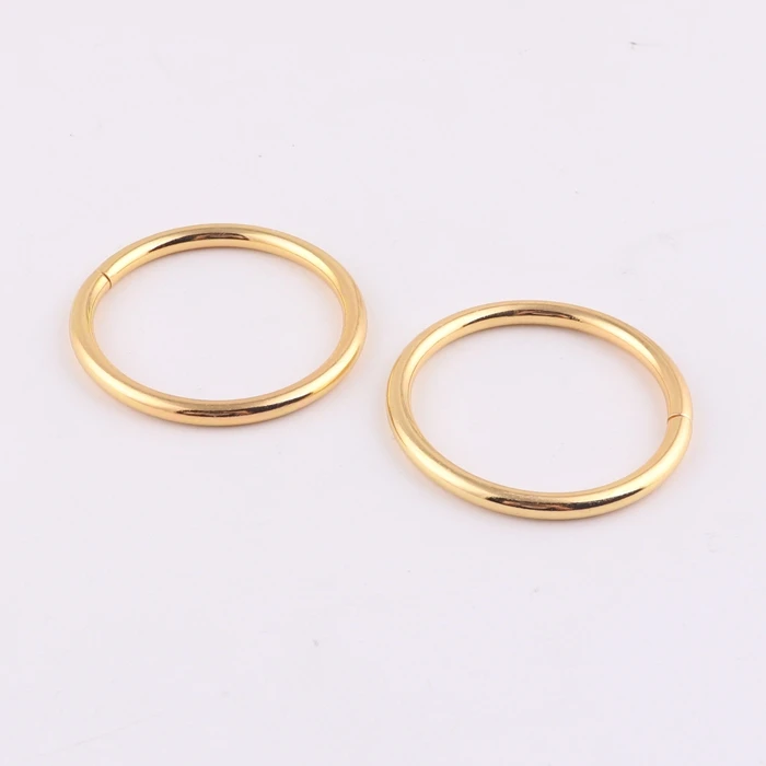 factory supply rose gold small metal bag d ring o ring for handbag