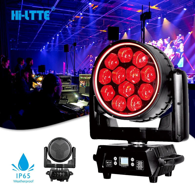 RGBW Outdoor IP65 4in1 led stage lights night club DJ Stage Party 12x40w bee eye led stage wash lights