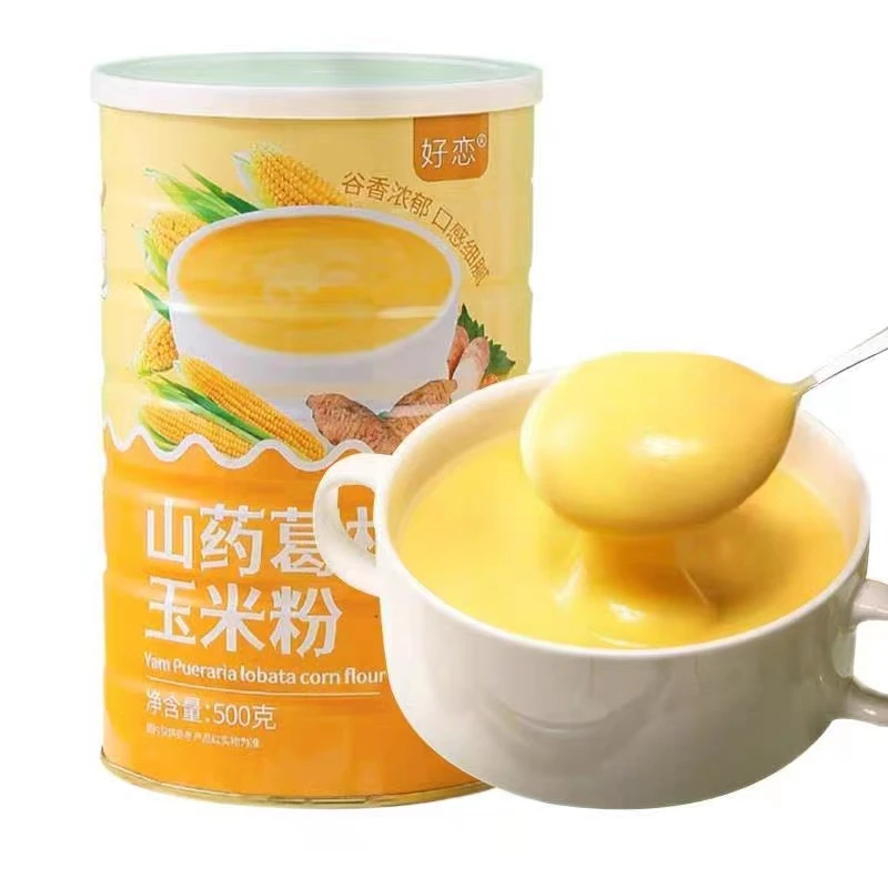 500g instant drink corn paste grains cereals corn flour breakfast porridge food substitute Sweet Corn Soup Powder