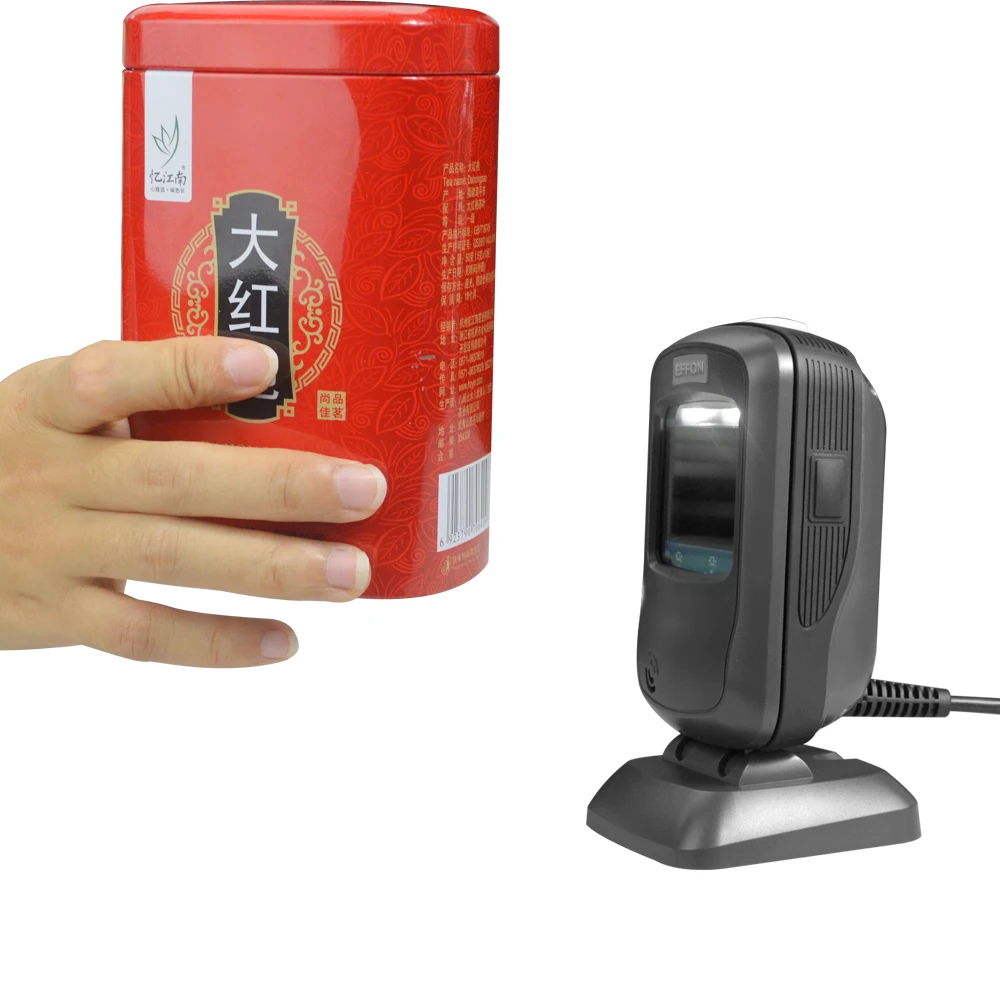 Top sale 1D bar code reader auto scanning platform desktop usb 2D barcode scanner for supermarket