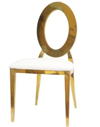 Роскошный свадебный стул из нержавеющей стали, золотые стулья для мероприятий