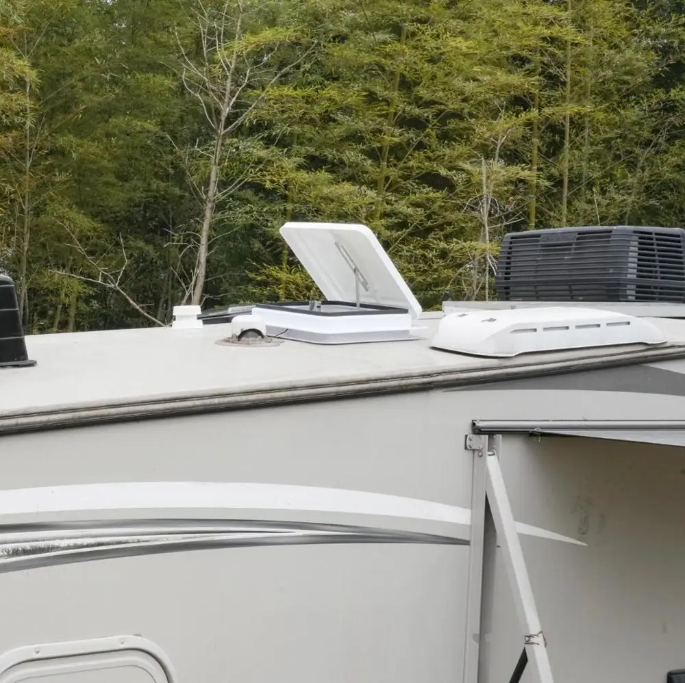 14 inch RV trailer roof vent universal rv roof vent cover 12V motor rv roof vent cover replacement lid