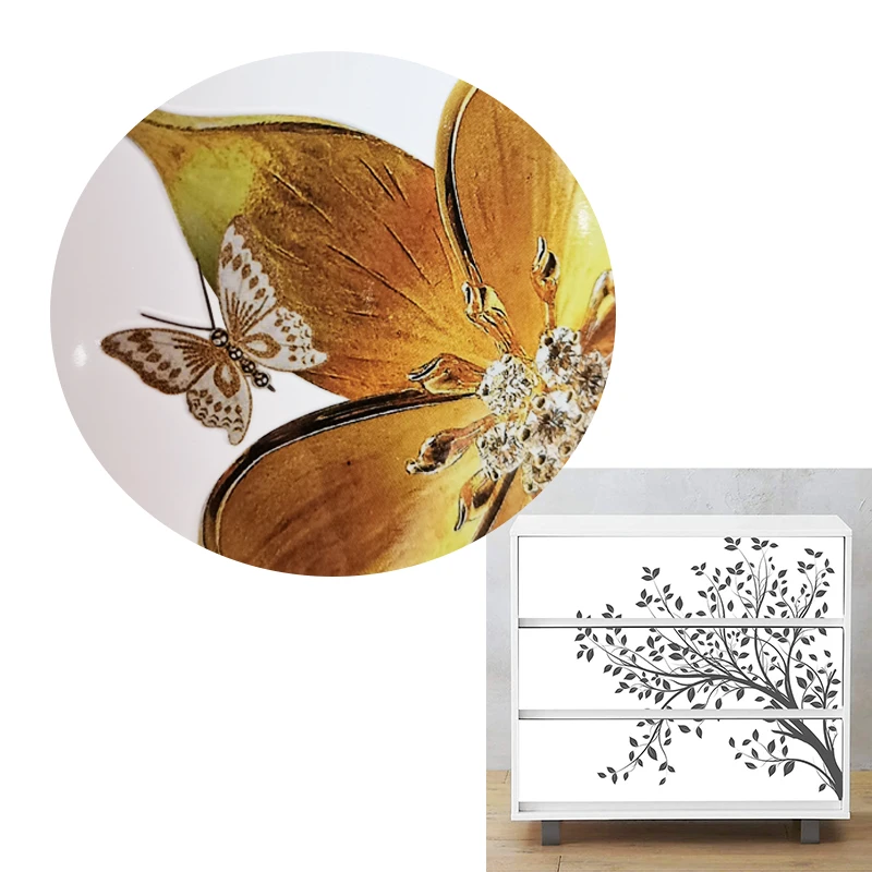 Лидер продаж; Модные индивидуальные надувной водной горкой переводная Наклейка 50*70 см Сильный Клей нервущийся, переводятся с помощью воды для печати этикеток для деревянной мебели