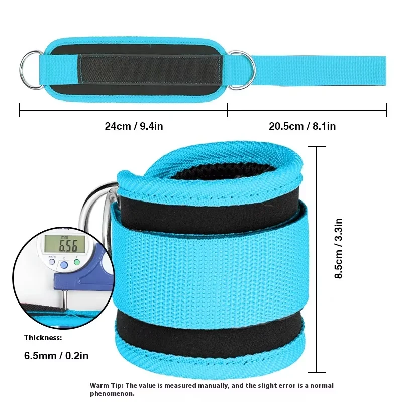 JULYFIT Leg Strength Training Device Fitness Door Frame Ankle Support with Magic Tape Ankle Band for Protection