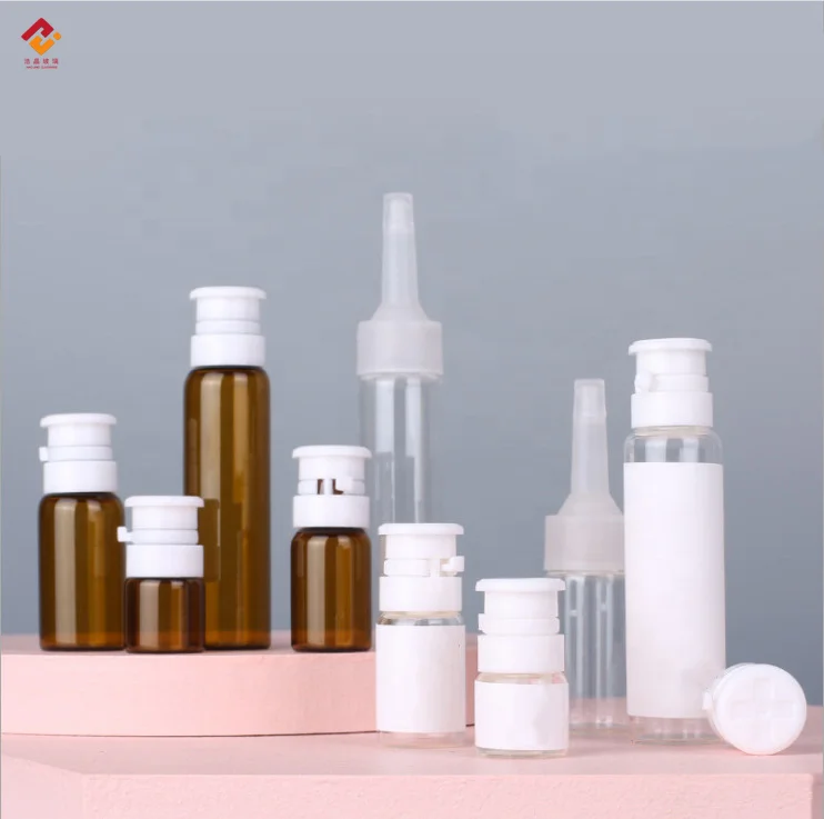 Wholesale Empty Amber Ampoule Pharmaceutical Glass Medicine Injection Bottle Via