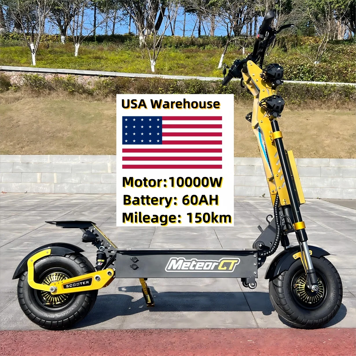 Склад США HCBK GT-M8 8000 Вт 10000 высокоскоростной большой дальности Электрический скутер для взрослых