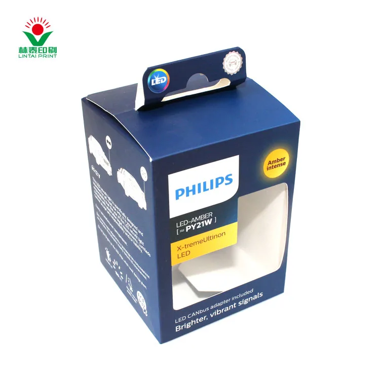 Customised Deluxe Transparent Window Retail Hang Up Packaging Loose Black Folding Cardboard Hang Up Labels Glossy Cartons